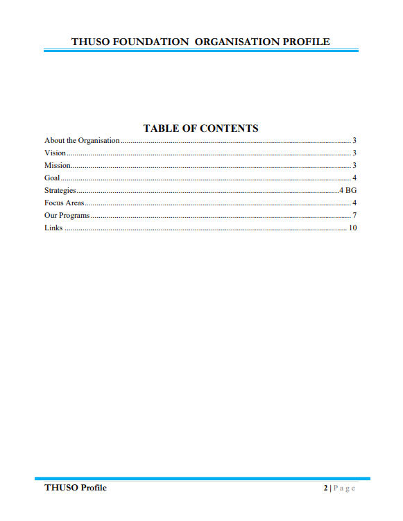 Thuso Sports Profile Page 2